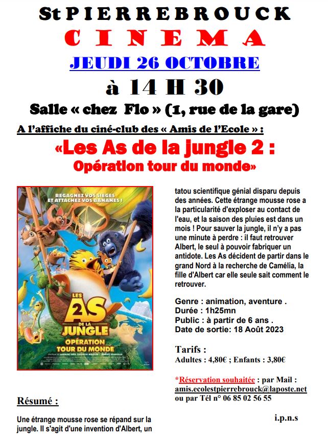 les as de la jungle cinéma St Pierrebrouck.JPG