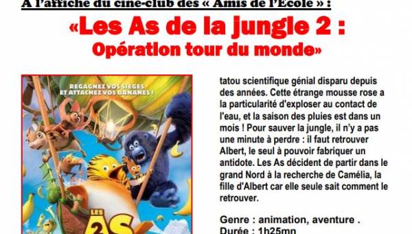 les as de la jungle cinéma St Pierrebrouck.JPG